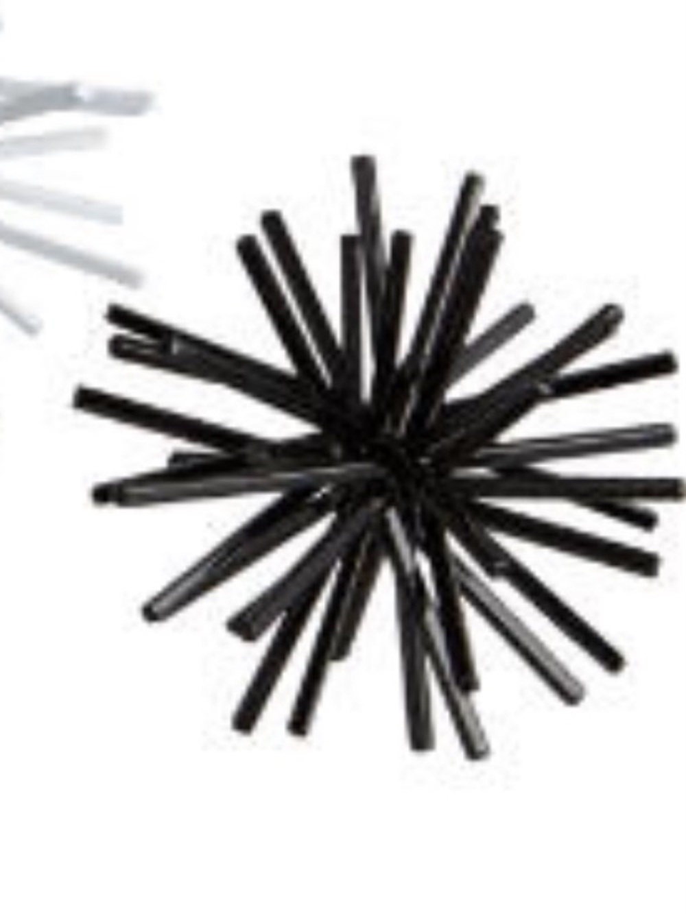 CB2 Black Decorative Sea Urchin Sculpture